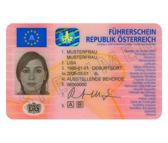Buy Austrian Driver License Online